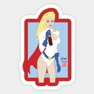 Power Girl Sticker